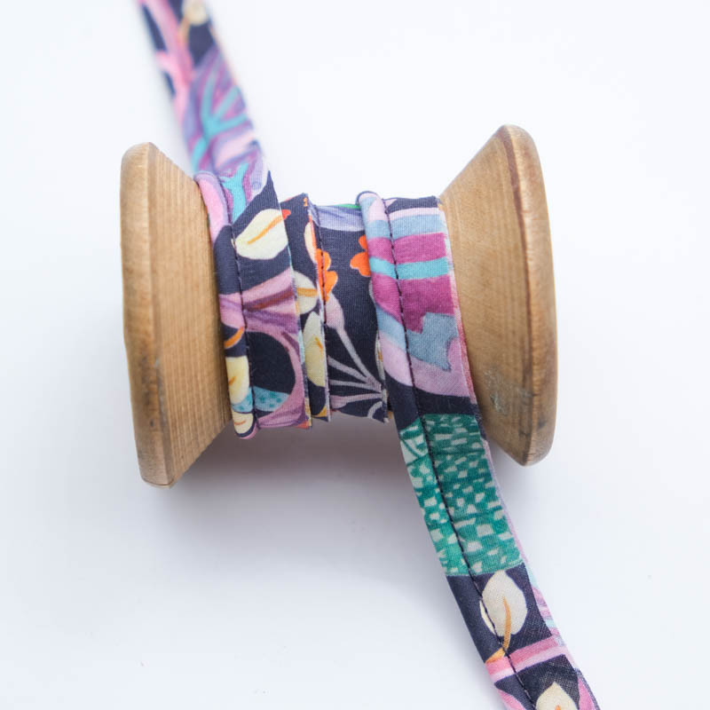 Liberty Fabrics Elm House Blue and Purple Piping - Maison Klem